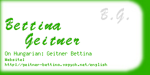 bettina geitner business card